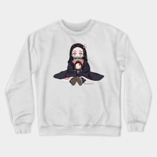 Baby Demon Girl Doll Crewneck Sweatshirt